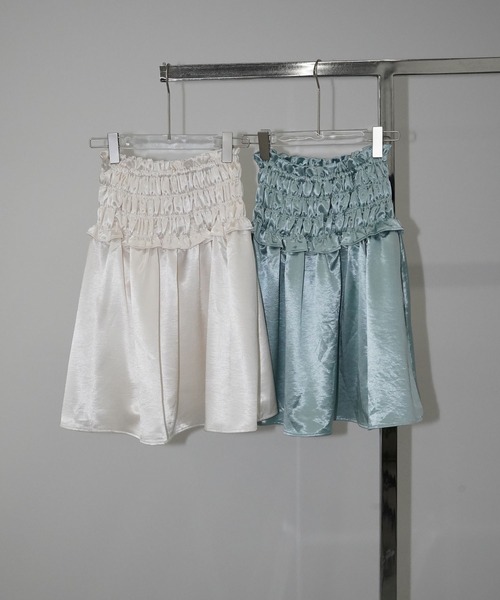 chuclla(チュクラ)の「2wayベアトップスカート chw26s094(スカート・レディース・アイボリー/クリアグリーン・FREE)」の18枚目の写真