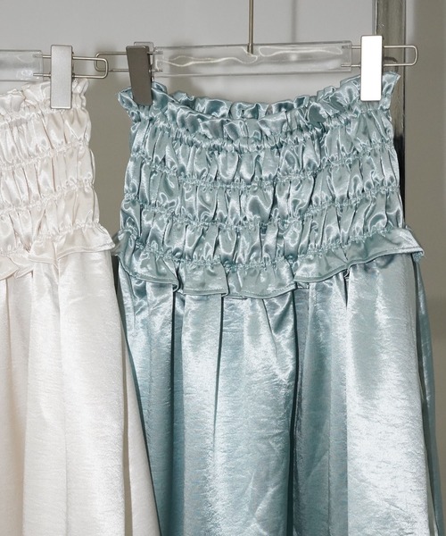 chuclla(チュクラ)の「2wayベアトップスカート chw26s094(スカート・レディース・アイボリー/クリアグリーン・FREE)」の20枚目の写真