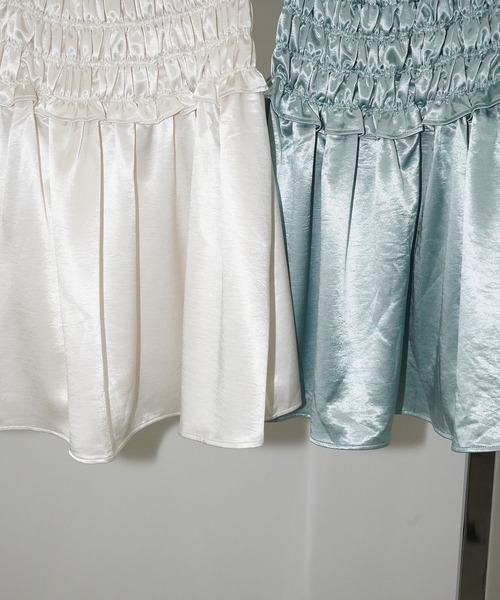 chuclla(チュクラ)の「2wayベアトップスカート chw26s094(スカート・レディース・アイボリー/クリアグリーン・FREE)」の21枚目の写真