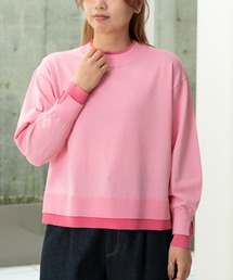 STRAWBERRY-FIELDS | セシルストレッチ_レイヤード風バイカラーニット(ニット/セーター)