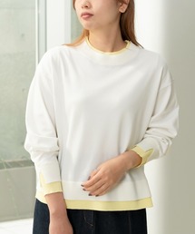 STRAWBERRY-FIELDS | セシルストレッチ_レイヤード風バイカラーニット(ニット/セーター)