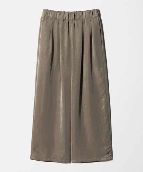 EMMEL REFINES（エメルリファインズ）の「＜EMMEL REFINES＞EM ライトサテン イージーパンツ（その他パンツ・レディース・ライトブルー/ダークブラウン・M/S）」の2枚目の写真