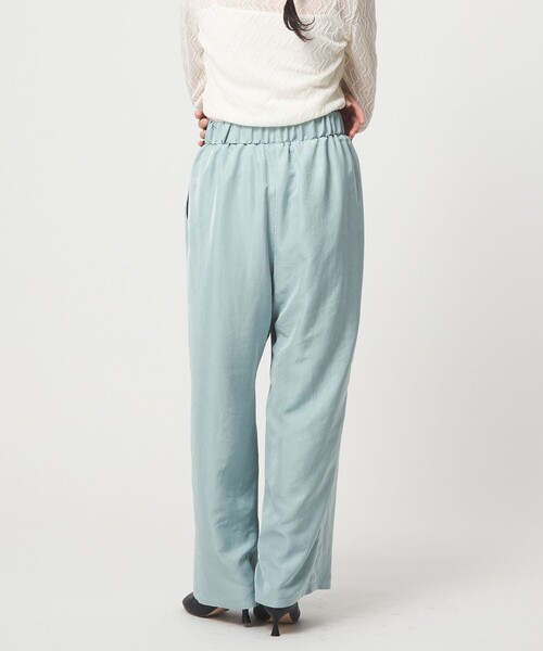 EMMEL REFINES（エメルリファインズ）の「＜EMMEL REFINES＞EM ライトサテン イージーパンツ（その他パンツ・レディース・ライトブルー/ダークブラウン・M/S）」の19枚目の写真