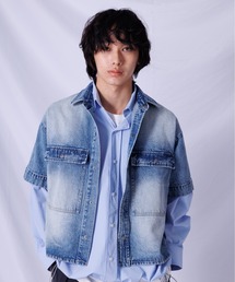 DRAW | DRAW(ドロー) / Wフラップ デニムシャツ(シャツ/ブラウス)