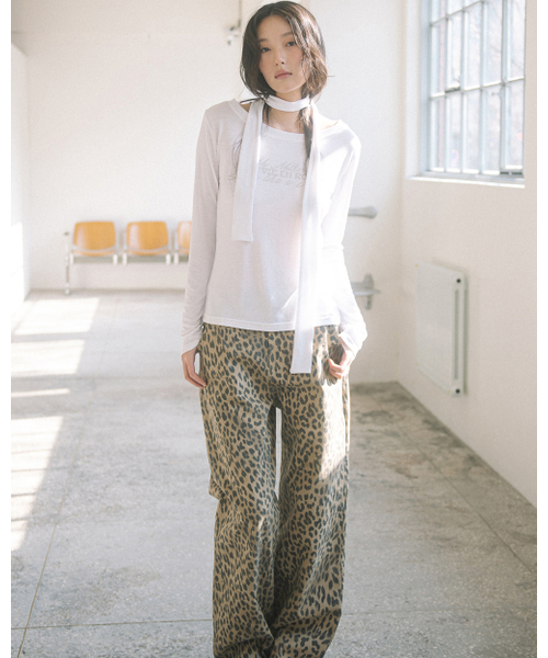 HAVISM(ヘビズム)の「LVER BOAT NECK L/S TEE(WHITE)(Tシャツ/カットソー・レディース・その他・ONE SIZE)」の5枚目の写真