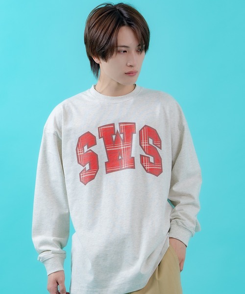 SIDEWAY STANCE(サイドウェイスタンス)の「【SIDEWAY STANCE】プリント 長袖 Tシャツ(Tシャツ/カットソー・メンズ・ブラック/ホワイト系/ホワイト系1/ホワイト系2/ライトグレー系1/ブラック系2/パープル系2/ホワイト/ライトグレー/ライトグレー系/ブラック系1/ブラック系・SMALL/MEDIUM/LARGE/X-LARGE)」の22枚目の写真