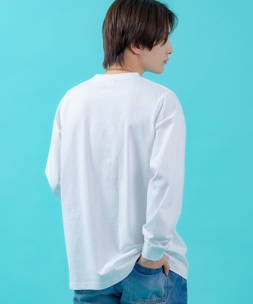 SIDEWAY STANCE(サイドウェイスタンス)の「【SIDEWAY STANCE】プリント 長袖 Tシャツ(Tシャツ/カットソー・メンズ・ブラック/ホワイト系/ホワイト系1/ホワイト系2/ライトグレー系1/ブラック系2/パープル系2/ホワイト/ライトグレー/ライトグレー系/ブラック系1/ブラック系・SMALL/MEDIUM/LARGE/X-LARGE)」の17枚目の写真