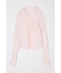 MOUSSY | 【26年SS新作】BUTTON UP SHIRRING シャツ(シャツ/ブラウス)