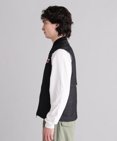 MANASTASH（マナスタッシュ）の「MANASTASH/マナスタッシュ　PATCHED LOGO WORK VEST（ベスト・メンズ・ブルー/ブラック・S/L/XL/M）」の5枚目の写真