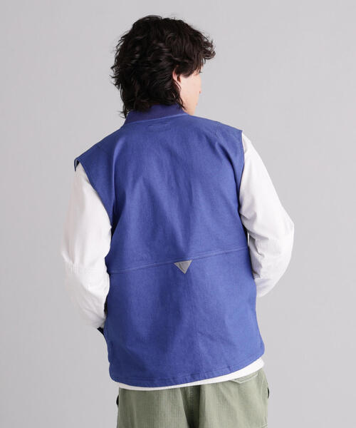 MANASTASH（マナスタッシュ）の「MANASTASH/マナスタッシュ　PATCHED LOGO WORK VEST（ベスト・メンズ・ブルー/ブラック・S/L/XL/M）」の15枚目の写真