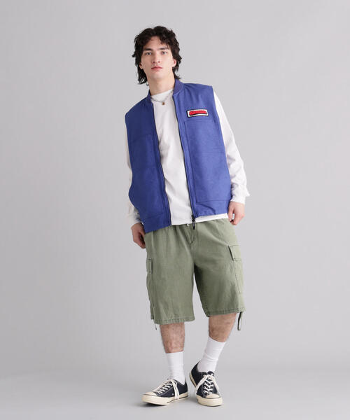 MANASTASH（マナスタッシュ）の「MANASTASH/マナスタッシュ　PATCHED LOGO WORK VEST（ベスト・メンズ・ブルー/ブラック・S/L/XL/M）」の17枚目の写真