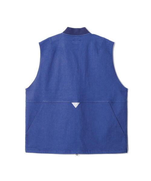 MANASTASH（マナスタッシュ）の「MANASTASH/マナスタッシュ　PATCHED LOGO WORK VEST（ベスト・メンズ・ブルー/ブラック・S/L/XL/M）」の13枚目の写真