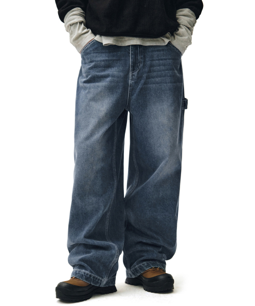DECET(デケト)の「Painter Wide Pants DCPT070Blue(デニムパンツ・メンズ・その他・26/32/34/28/30)」の17枚目の写真