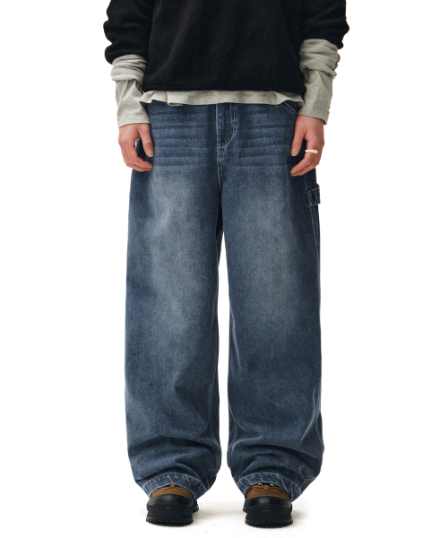 DECET(デケト)の「Painter Wide Pants DCPT070Blue(デニムパンツ・メンズ・その他・26/32/34/28/30)」の14枚目の写真