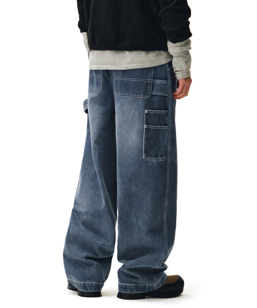 DECET(デケト)の「Painter Wide Pants DCPT070Blue(デニムパンツ・メンズ・その他・26/32/34/28/30)」の11枚目の写真