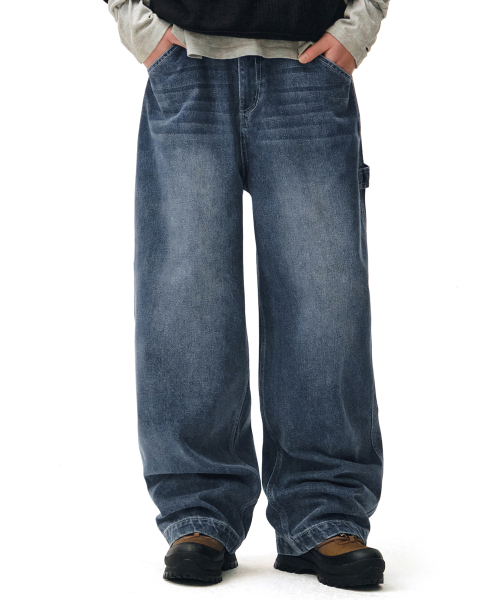 DECET(デケト)の「Painter Wide Pants DCPT070Blue(デニムパンツ・メンズ・その他・26/32/34/28/30)」の10枚目の写真