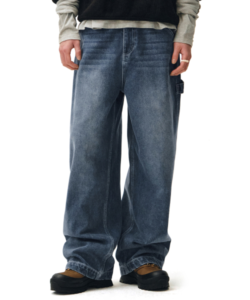 DECET(デケト)の「Painter Wide Pants DCPT070Blue(デニムパンツ・メンズ・その他・26/32/34/28/30)」の8枚目の写真