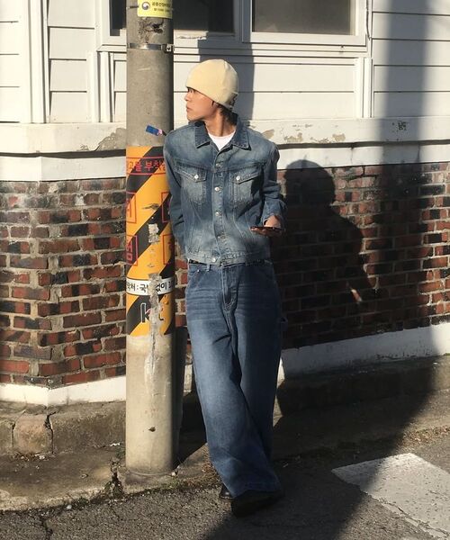 DECET(デケト)の「Painter Wide Pants DCPT070Blue(デニムパンツ・メンズ・その他・26/32/34/28/30)」の7枚目の写真