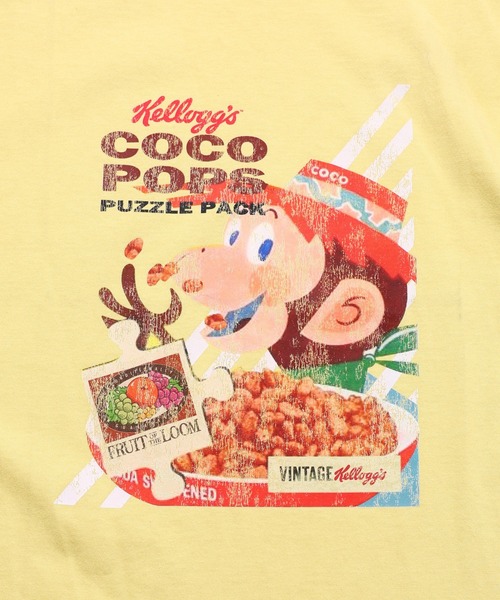 FRUIT OF THE LOOM(フルーツオブザルーム)の「【FRUIT OF THE LOOM】FTL x KELLOGGS RINGER T-SHIRT2 / 半袖 リンガーTシャツ(Tシャツ/カットソー・メンズ・イエロー・S/M/L)」の3枚目の写真