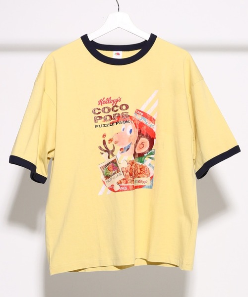 FRUIT OF THE LOOM(フルーツオブザルーム)の「【FRUIT OF THE LOOM】FTL x KELLOGGS RINGER T-SHIRT2 / 半袖 リンガーTシャツ(Tシャツ/カットソー・メンズ・イエロー・S/M/L)」の15枚目の写真
