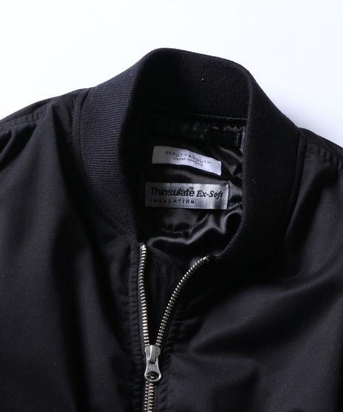 BEAUTY&YOUTH UNITED ARROWS（ビューティーアンドユースユナイテッドアローズ）の「BY ∴  シンサレート ライト MA-1 ◆（MA-1・メンズ・ブラック/オリーブ・MEDIUM/LARGE/X-LARGE/SMALL）」の3枚目の写真