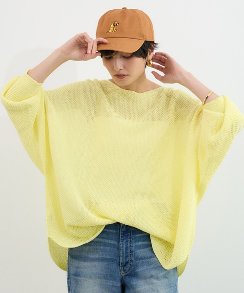 BARNYARDSTORM（バンヤードストーム）の「BARNYARDSTORM / ペーパーワイドドルマンニット【WEB限定カラー】【『ネルソンさん』YouTubeご紹介アイテム】（ニット/セーター・レディース・レモンイエロー/ベージュ/ライトグリーン/ホワイト/ブラック・FREE）」の10枚目の写真