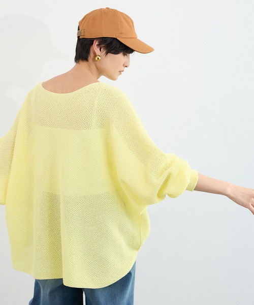 BARNYARDSTORM（バンヤードストーム）の「BARNYARDSTORM / ペーパーワイドドルマンニット【WEB限定カラー】【『ネルソンさん』YouTubeご紹介アイテム】（ニット/セーター・レディース・レモンイエロー/ベージュ/ライトグリーン/ホワイト/ブラック・FREE）」の12枚目の写真