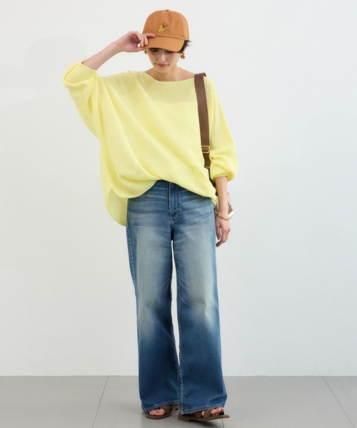 BARNYARDSTORM（バンヤードストーム）の「BARNYARDSTORM / ペーパーワイドドルマンニット【WEB限定カラー】【『ネルソンさん』YouTubeご紹介アイテム】（ニット/セーター・レディース・レモンイエロー/ベージュ/ライトグリーン/ホワイト/ブラック・FREE）」の13枚目の写真