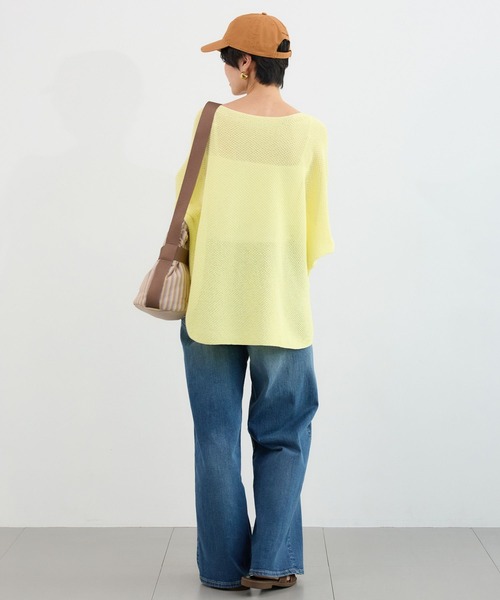 BARNYARDSTORM（バンヤードストーム）の「BARNYARDSTORM / ペーパーワイドドルマンニット【WEB限定カラー】【『ネルソンさん』YouTubeご紹介アイテム】（ニット/セーター・レディース・レモンイエロー/ベージュ/ライトグリーン/ホワイト/ブラック・FREE）」の14枚目の写真