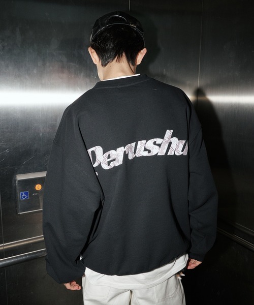 Perushu（ペルーシュ）の「Perushu embroidered logo clue sweat／Perushu 刺繍ロゴクルースウェット（スウェット・メンズ・ブラック/ボルドー/オートミール/ライトイエロー・LARGE/MEDIUM）」の10枚目の写真