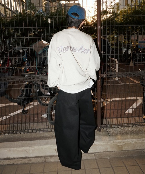 Perushu（ペルーシュ）の「Perushu embroidered logo clue sweat／Perushu 刺繍ロゴクルースウェット（スウェット・メンズ・ブラック/ボルドー/オートミール/ライトイエロー・LARGE/MEDIUM）」の20枚目の写真