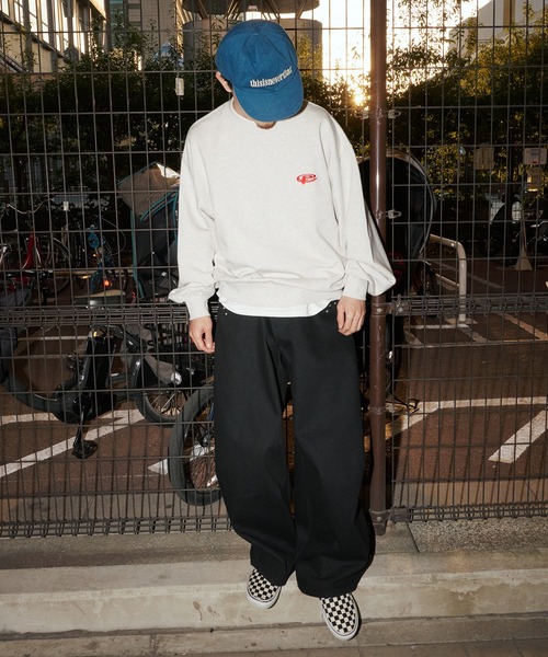 Perushu（ペルーシュ）の「Perushu embroidered logo clue sweat／Perushu 刺繍ロゴクルースウェット（スウェット・メンズ・ブラック/ボルドー/オートミール/ライトイエロー・LARGE/MEDIUM）」の19枚目の写真