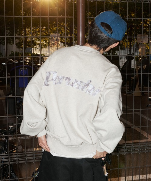 Perushu（ペルーシュ）の「Perushu embroidered logo clue sweat／Perushu 刺繍ロゴクルースウェット（スウェット・メンズ・ブラック/ボルドー/オートミール/ライトイエロー・LARGE/MEDIUM）」の5枚目の写真