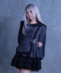 Amilige（アミリージュ）の「セーラーワンピース＋レースパンツセットアップ（ワンピース）」