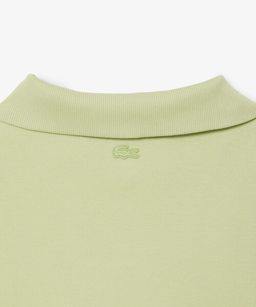 LACOSTE（ラコステ）の「ルーズフィット ストレッチ鹿の子地ニット ハーフジッププルオーバー（スウェット・メンズ・セージグリーン・5/4）」の8枚目の写真
