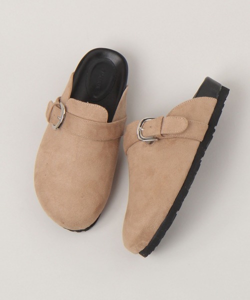 RAGEBLUE（レイジブルー）の「フェイクスエードサボ（モカシン/デッキシューズ・レディース・ベージュ系その他2/ブラック・LARGE/MEDIUM）」の2枚目の写真