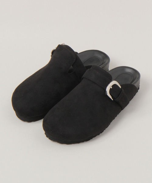 RAGEBLUE（レイジブルー）の「フェイクスエードサボ（モカシン/デッキシューズ・レディース・ベージュ系その他2/ブラック・LARGE/MEDIUM）」の3枚目の写真