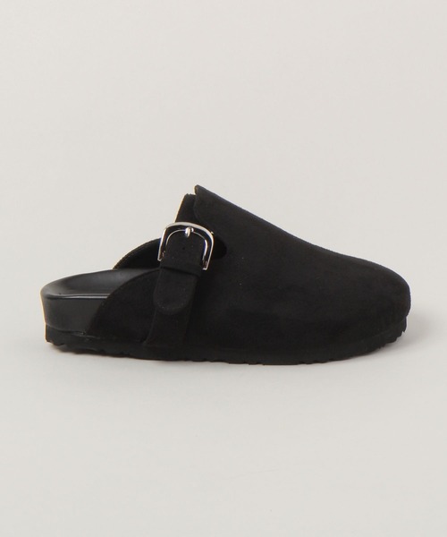 RAGEBLUE（レイジブルー）の「フェイクスエードサボ（モカシン/デッキシューズ・レディース・ベージュ系その他2/ブラック・LARGE/MEDIUM）」の5枚目の写真