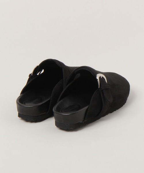 RAGEBLUE（レイジブルー）の「フェイクスエードサボ（モカシン/デッキシューズ・レディース・ベージュ系その他2/ブラック・LARGE/MEDIUM）」の6枚目の写真