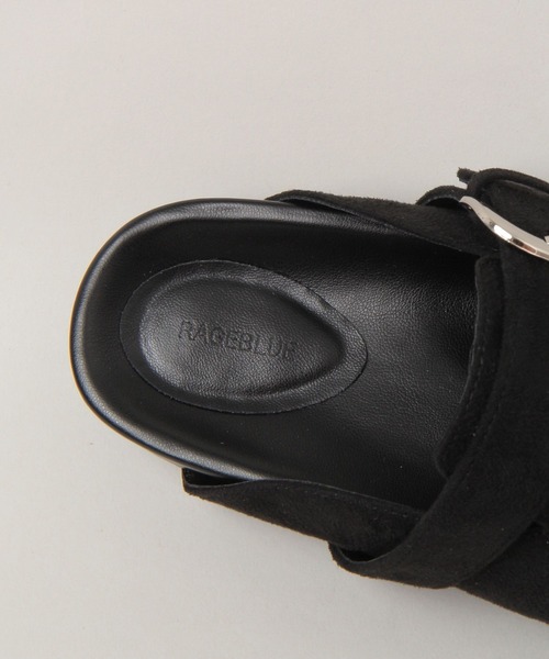 RAGEBLUE（レイジブルー）の「フェイクスエードサボ（モカシン/デッキシューズ・レディース・ベージュ系その他2/ブラック・LARGE/MEDIUM）」の11枚目の写真