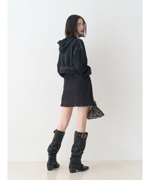 jouetie（ジュエティ）の「シャーリングミニワンピース（ワンピース・レディース・オフホワイト/ブルー/ブラック・MEDIUM）」の10枚目の写真