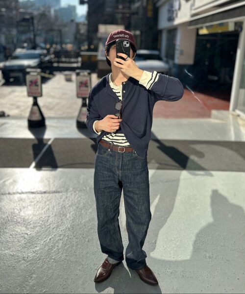 LXT（エルエックスティー）の「ワッフルヘンリーネッククロップTシャツ[ネイビー]（Tシャツ/カットソー・メンズ・その他・MEDIUM/LARGE/X-LARGE）」の2枚目の写真