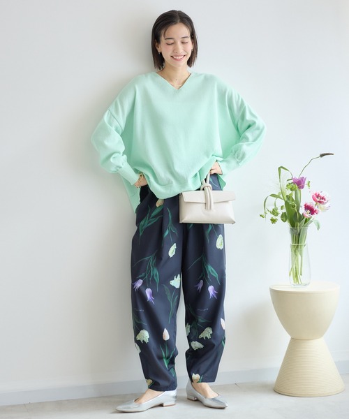 KATHARINE ROSS(キャサリンロス)の「【KATHARINE ROSS】前後2WAY和紙プルオーバー(ニット/セーター・レディース・ミント/ピンク/チャコールグレー/オフホワイト・FREE)」の15枚目の写真