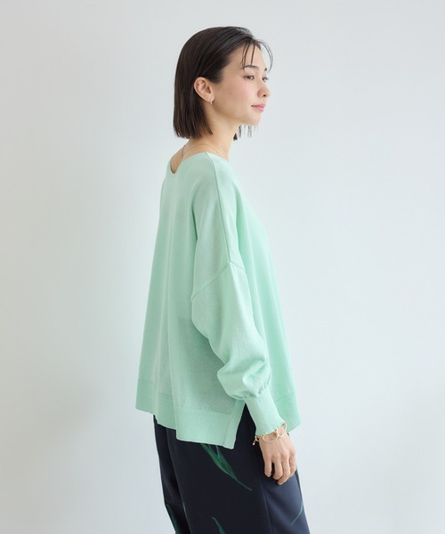 KATHARINE ROSS(キャサリンロス)の「【KATHARINE ROSS】前後2WAY和紙プルオーバー(ニット/セーター・レディース・ミント/ピンク/チャコールグレー/オフホワイト・FREE)」の19枚目の写真