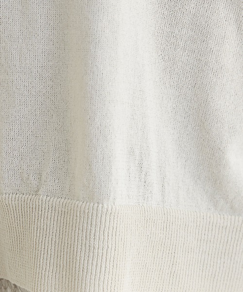 KATHARINE ROSS(キャサリンロス)の「【KATHARINE ROSS】前後2WAY和紙プルオーバー(ニット/セーター・レディース・ミント/ピンク/チャコールグレー/オフホワイト・FREE)」の10枚目の写真