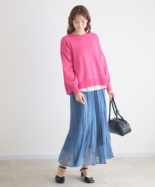 KATHARINE ROSS(キャサリンロス)の「【KATHARINE ROSS】前後2WAY和紙プルオーバー(ニット/セーター・レディース・ミント/ピンク/チャコールグレー/オフホワイト・FREE)」の20枚目の写真