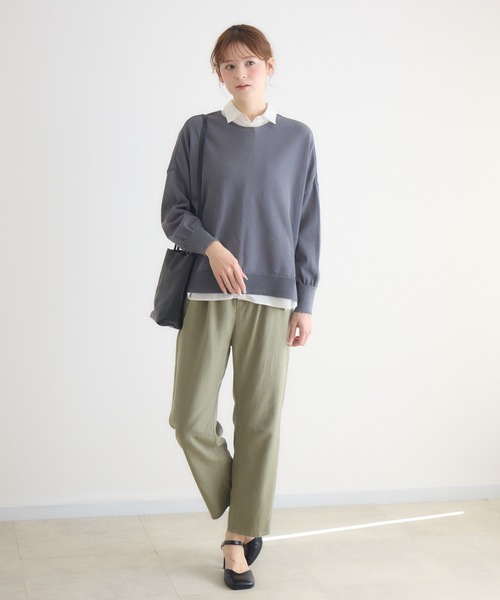 KATHARINE ROSS(キャサリンロス)の「【KATHARINE ROSS】前後2WAY和紙プルオーバー(ニット/セーター・レディース・ミント/ピンク/チャコールグレー/オフホワイト・FREE)」の11枚目の写真