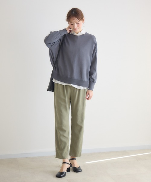 KATHARINE ROSS(キャサリンロス)の「【KATHARINE ROSS】前後2WAY和紙プルオーバー(ニット/セーター・レディース・ミント/ピンク/チャコールグレー/オフホワイト・FREE)」の13枚目の写真