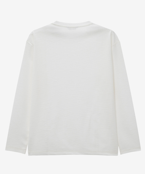 MINDBRIDGE(マインドブリッジ)の「サカリバスラブラウンド長袖Tシャツ - 2カラー(Tシャツ/カットソー・メンズ・オフホワイト/ダークグレー・100/105/110/95)」の11枚目の写真