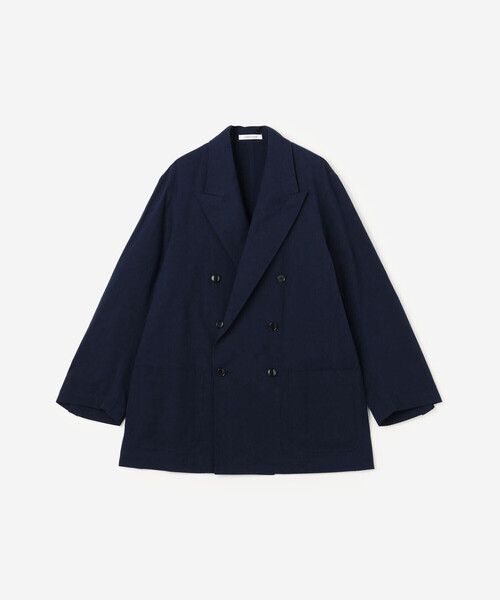 Bshop（ビショップ）の「CHEMISE D'ADAM | 〈別注〉ダブルブレスト シャツジャケット WOMEN（テーラードジャケット・レディース・ネイビー・36/38）」の2枚目の写真